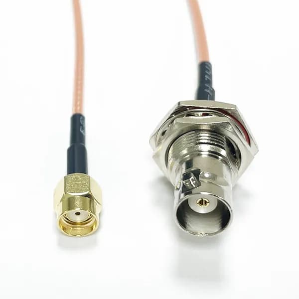 Кабель для интернет-соединения RP-SMA/BNC, 0.3 м, разноцветный
