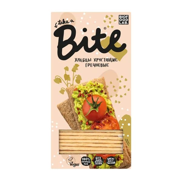 Гречневые хлебцы (без глютена), Bite, 150 г, Россия