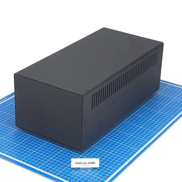 UniCase-H400 Универсальный металлический корпус для радиоэлектронных устройств. Внеш.размеры (ШхГ-В) 200х400-150