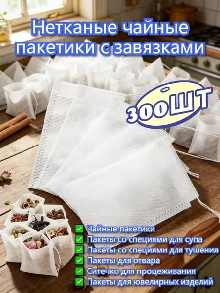 Фильтр для чая 5x7 см, 300 шт