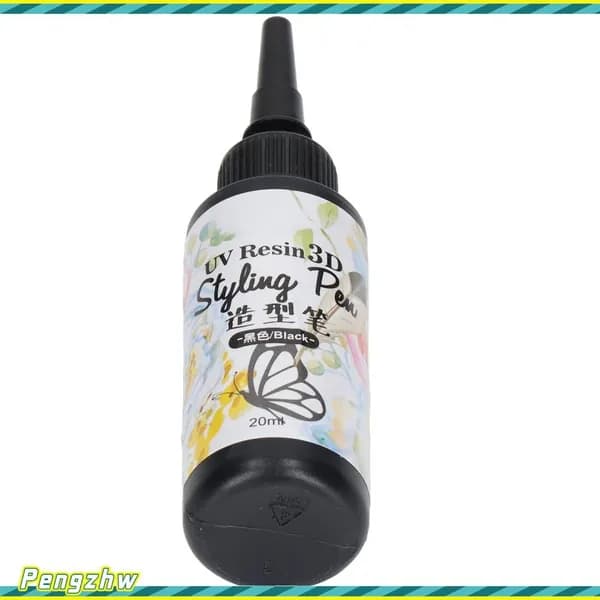 UV Resin Styling Pen, уникальная форма, быстрое отверждение для DIY проекта черное