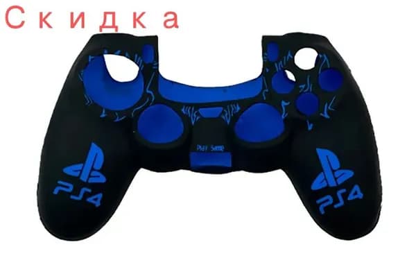 Силиконовый чехол для геймпада DualShock 4 (PS4 Logo)