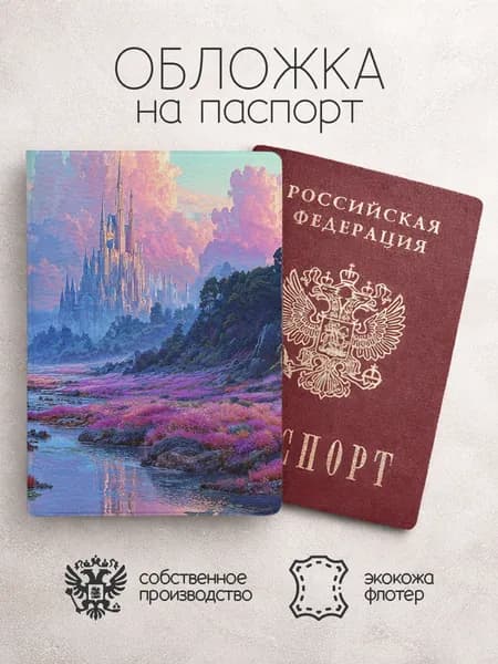 Обложка на паспорт "Узоры из Пинтерест"