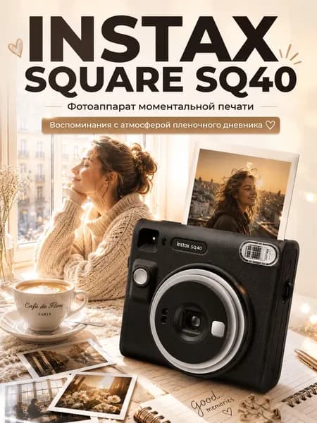Фотоаппарат мгновенной печати Fujifilm Instax Square SQ40