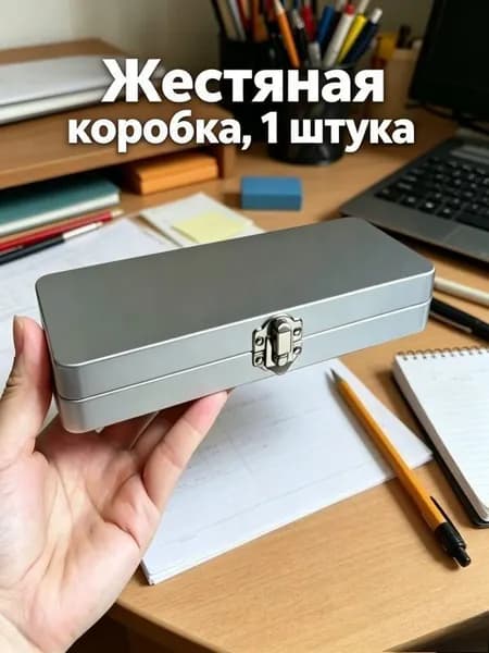 Кофр для хранения вещей 20x8x3.3 см серый