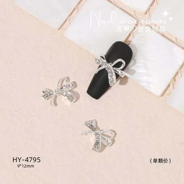 3D Бантики Стразы для Ногтей, - HY4795