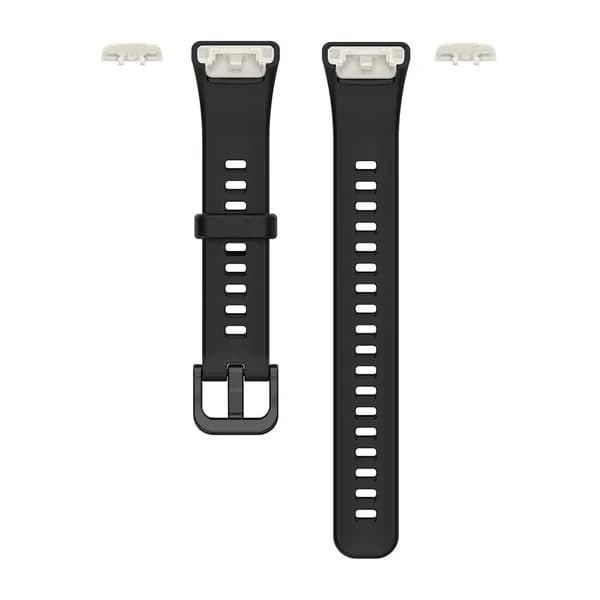 Заменяемый ремешок для фитнес-браслета Huawei Band 6 и Honor Band 6 из ТПУ черного цвета