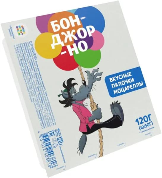 Сыр Бонджорно Палочки моцареллы 45% 4x30г