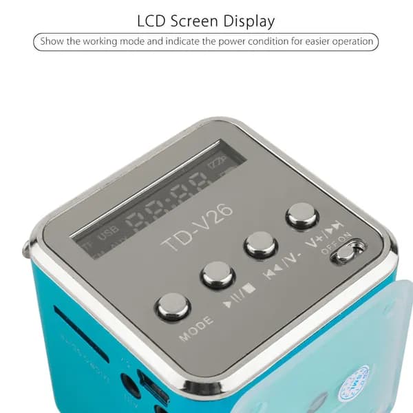 Мини-колонка TD-V26 с воспроизведением с USB-флешки