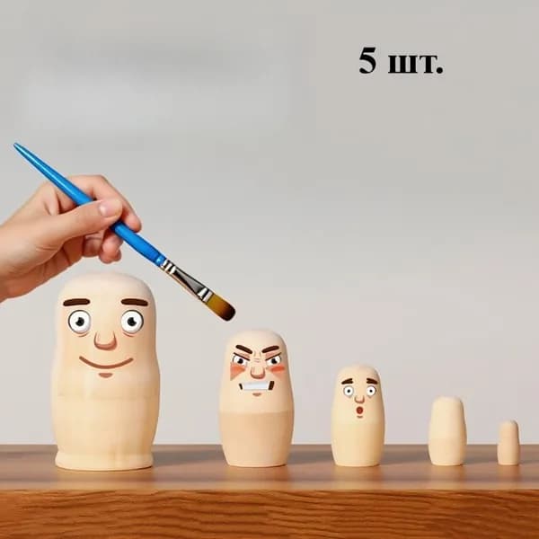 Набор из 5ШТ самодельных матрешек-эмбрионов