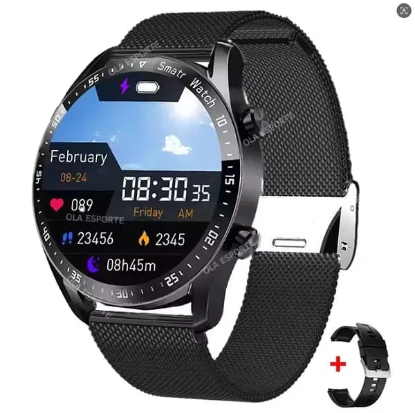 Смарт-часы, Вызов по Bluetooth, ЭКГ+ PPG, используются для контроля артериального давления, спортивные часы для фитнеса на открытом воздухе, водонепроницаемые, используются для подсчета шагов и калорий, пользовательские обои для часов