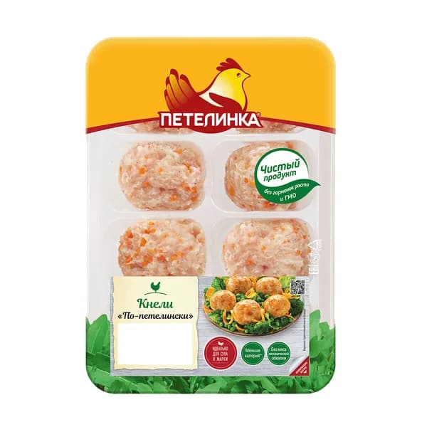 Кнели из курицы 320 г, По-петеленски Петелинка, охлажденные