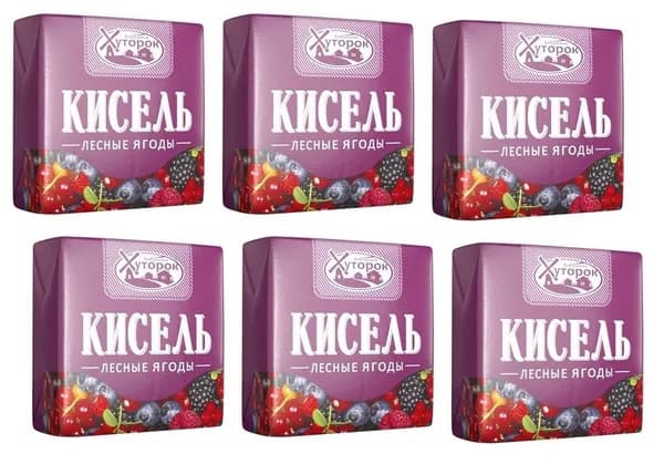 Бабушкин Хуторок Кисель , Лесные Ягоды, 180г, 6шт