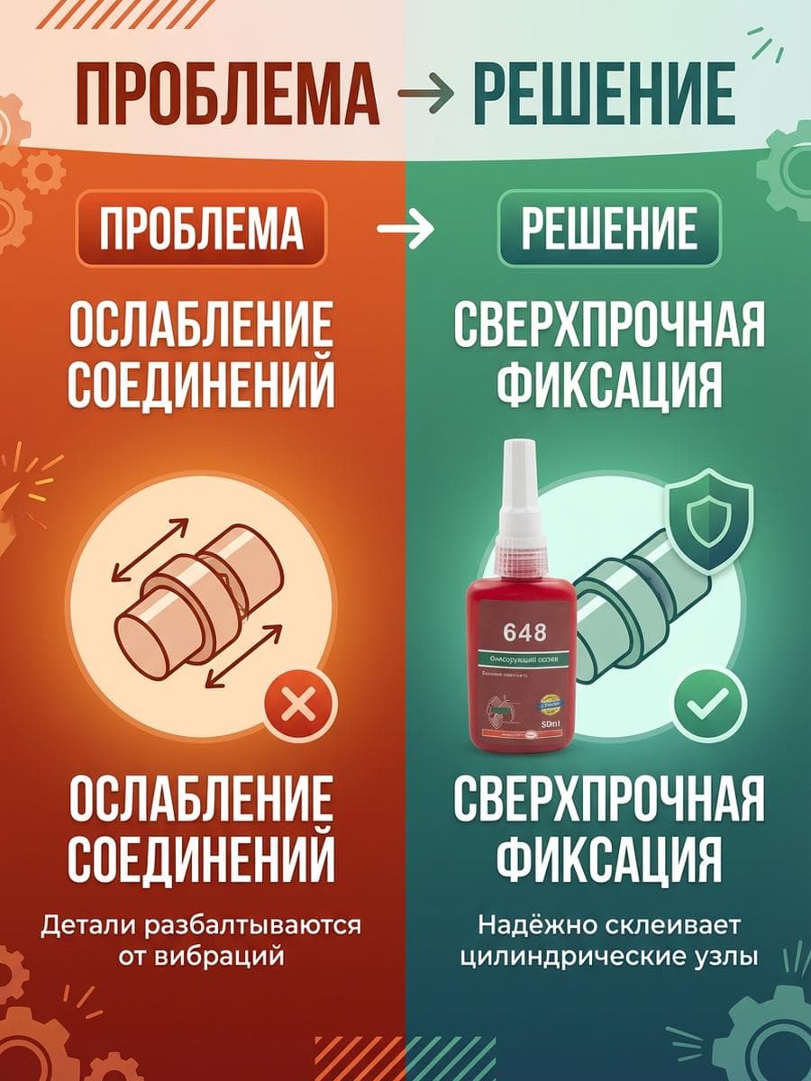 648 Фиксатор резьбы 10ml