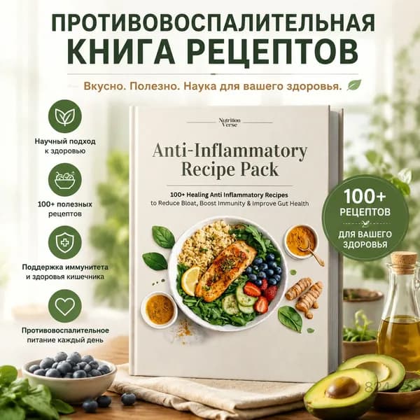 Книга рецептов по противовоспалительной диете