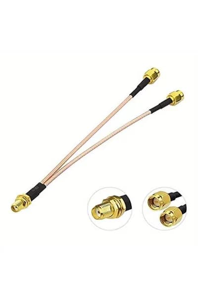 4G WiFi SMA Female To Y-Type 2XSMA Male Прямой разветвитель-комбайнер Удлинитель Пигтейл RG316