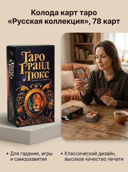 Карты Таро на русском языке с бумажной инструкцией, высококачественные игральные карты R6