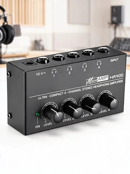 HA400 4-Канальный Ультракомпактный Усилитель звука Для наушников Microamp Amplifier