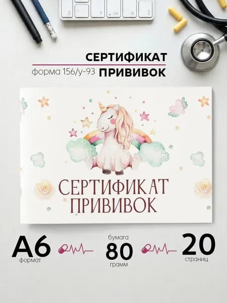 Прививочный сертификат А6