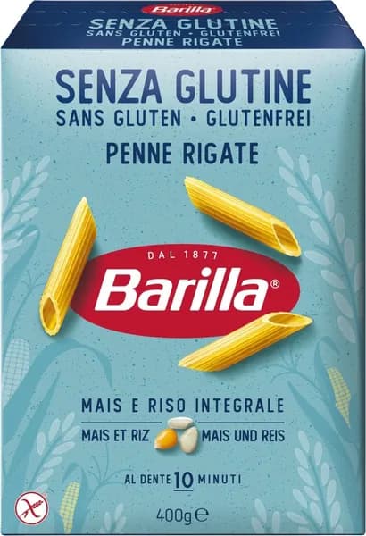Макароны Barilla Пенне Ригате без глютена, 400 г