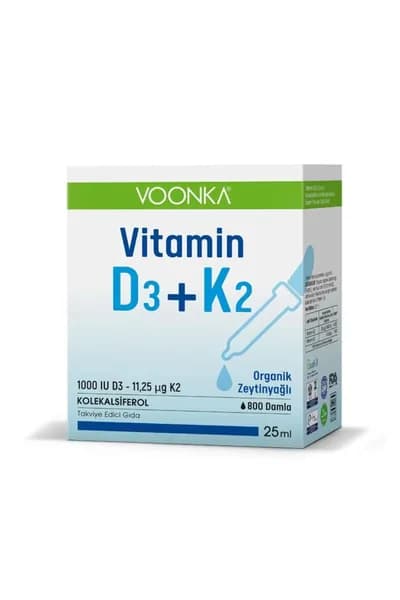 Voonka Витамин D3+K2 Уронить 25 ml