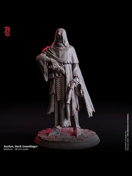 Фигурки для настольных игр, Кайлен, темный стрелок, ДнД, Dangeon and Dragons, sci-fi, pathfinder. база 25mm