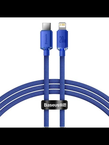 кабель USB Type-C - Lightning, 20W, синий