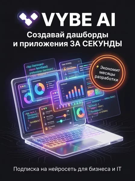 Подписка Vybe Ai 1 Team месяц активация официальной подписки вайб аэй тим 1 месяц