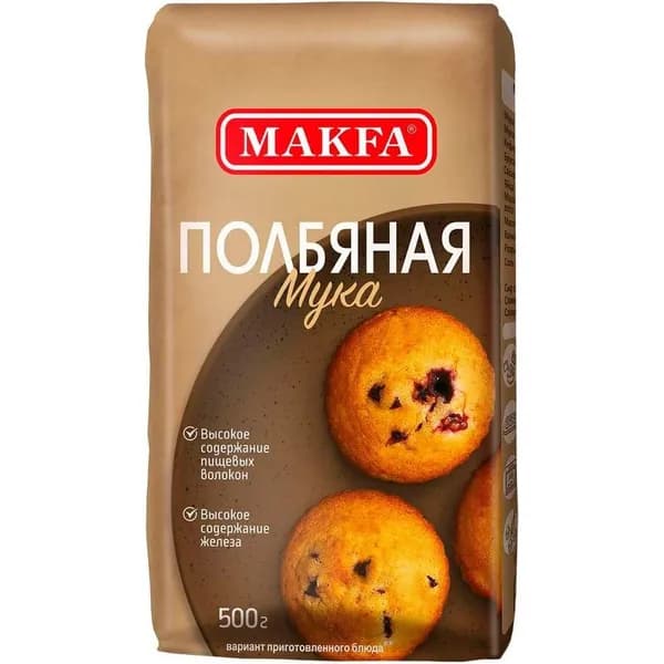 Мука Makfa полбяная 500 г