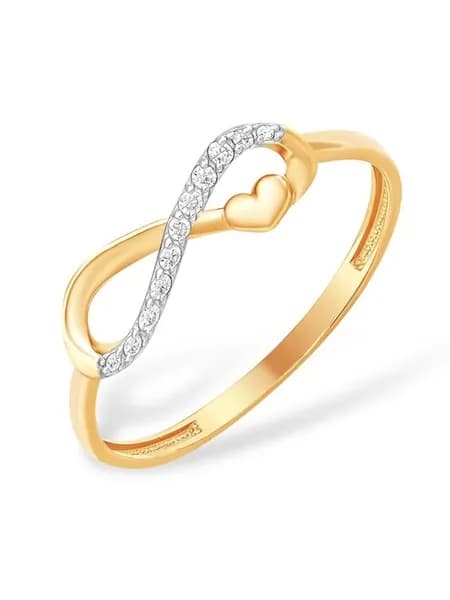 Golden Hall Кольцо из золота с фианитами 375 пробы