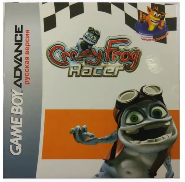 Игровой картридж Crazy Frog Racer (Безумная Лягушка-Гонщик) GBA, рус.версия (Platinum) 32K-050