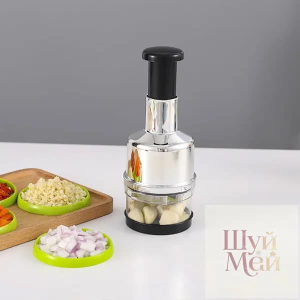 Ручной измельчитель пищевых продуктов Slap Press Chopper Mincer для лука, чеснока, орехов, фруктов