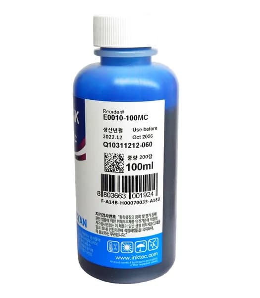 Чернила InkTec Epson Cyan E0010-100MC 100 мл