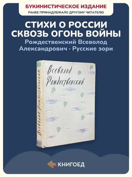 Рождественский Русские зори стихи сборник поэзия о войне