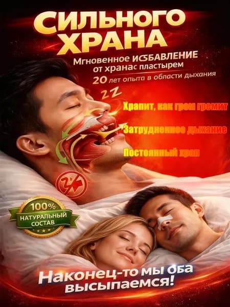 ХРАПУНЕТ / Средство от храпа, от храпа средство для мужчин и женщин.