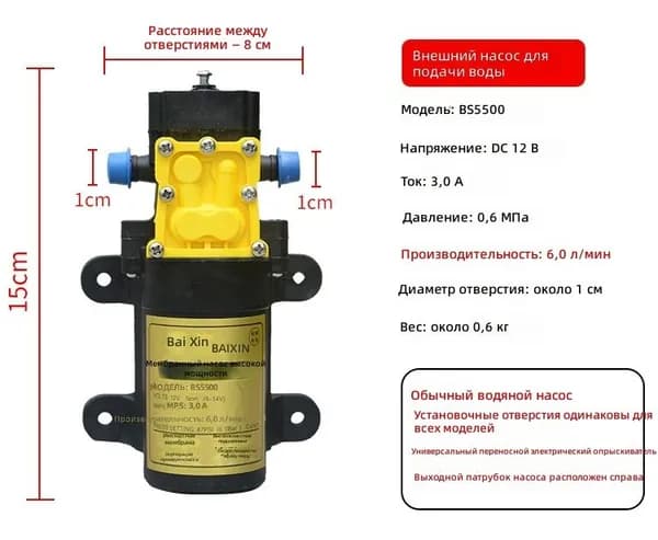 Насадки для насоса 1"