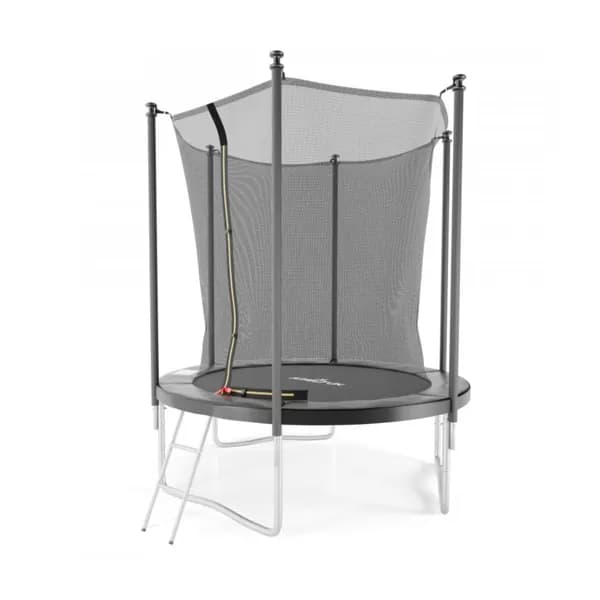 Батут с защитной сеткой и лестницей DFC JUMP4FUN 6 ft (диаметр 183 см) черный, каркасный, детский, уличный, для дома, дачи