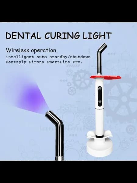 VRN 1-Second Dental Curing Lamp 2200mW cm² Ivory