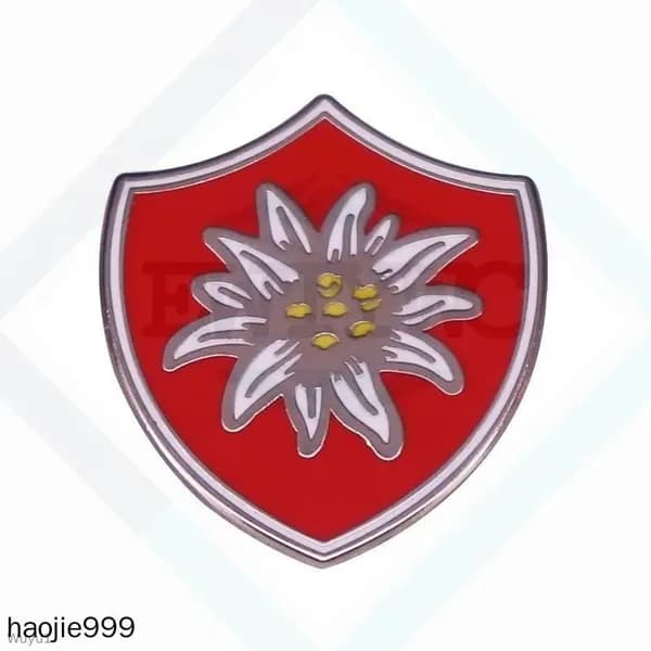 Серебряный значок с гербом для украшения