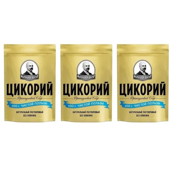Наша марка Цикорий Французский сбор, 100 г, 3 шт.