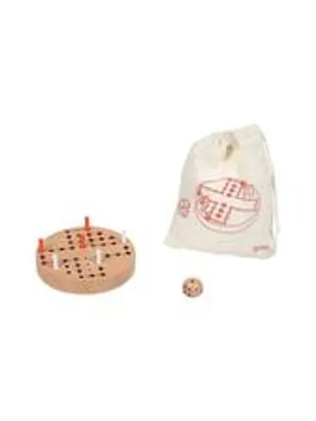 Goki houten ludo spel in katoenen opbergzakje Настольная игра