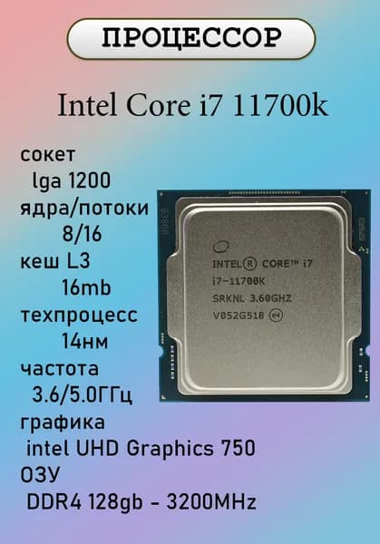 Процессор Intel Core i7 11700K OEM