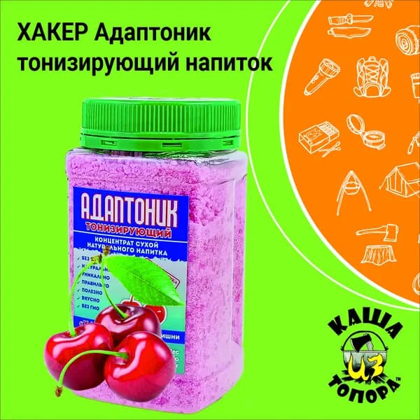 Напиток Адаптоник тонизирующий 'Хакер' 'Лионик' в ПЭТ-банке, 330г
