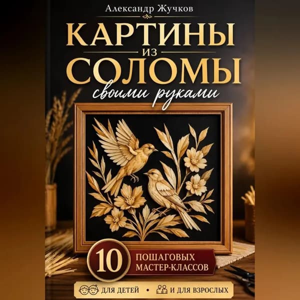 Картины из соломы своими руками. 10 пошаговых мастер-классов для детей и взрослых. | Жучков Александр | Электронная аудиокнига