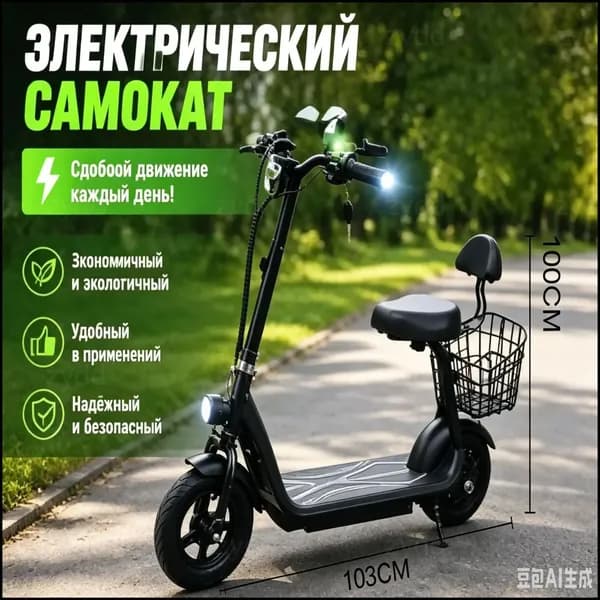 Электросамокат YUTLADBKT, черный
