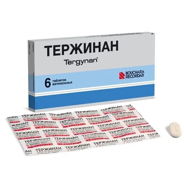 Тержинан, таблетки вагинальные, 6 шт.