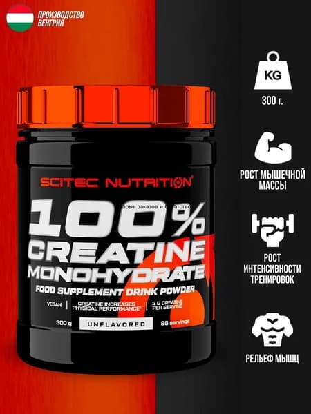 Креатин моногидрат в порошке Creatine Monohydrate 300 г