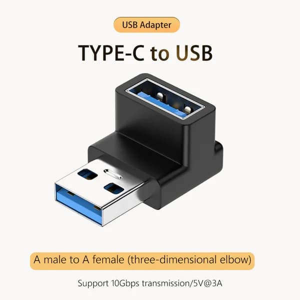 Адаптер USB 3.1 Type-A/Type-B, 10 Гбит/с, для зарядки и передачи данных, универсальный папа-мама , для планшетов