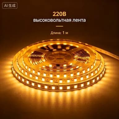 Светодиодная лента 10 Вт, IP20, Теплый белый, 1 шт