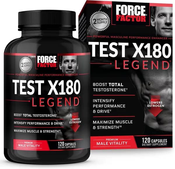 Тест на фактор силы X180 Legend Testosterone Booster для мужчин для наращивания мышечной массы